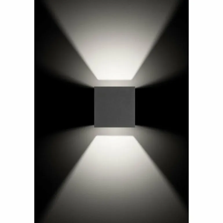 Fischeck Luminaire Up & Down, Applique murale Luminaires LCD LED Anthracite, 2 lumières
