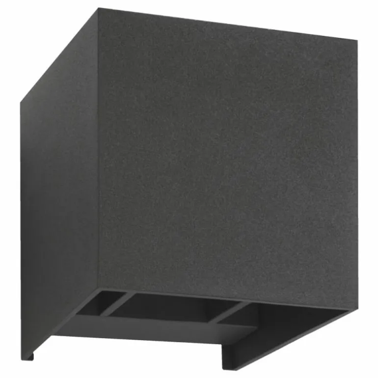 Fischeck Luminaire Up & Down, Applique murale Luminaires LCD LED Anthracite, 2 lumières