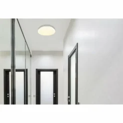 Luminaires Globo Lighting Éclairage Led|Flarx Plafonnier LED Blanc, 1 lumière