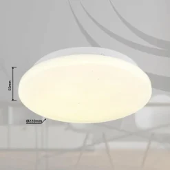 Luminaires Globo Lighting Éclairage Led|Flarx Plafonnier LED Blanc, 1 lumière