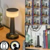hofstein Éclairage Led|Gallboda Lampe à poser LED Noir, 1 lumière