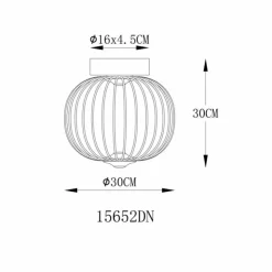 Luminaires Globo Lighting Éclairage Led|Galway Plafonnier LED Nickel mat, 1 lumière