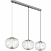 Luminaires Globo Lighting Éclairage Led|Galway Suspension LED Nickel mat, 1 lumière