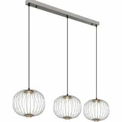Luminaires Globo Lighting Éclairage Led|Galway Suspension LED Nickel mat, 1 lumière