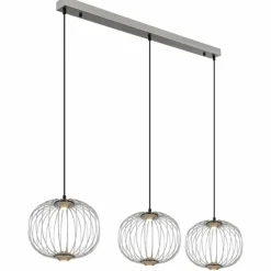 Luminaires Globo Lighting Éclairage Led|Galway Suspension LED Nickel mat, 1 lumière