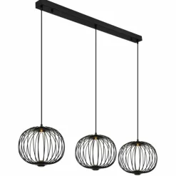 Luminaires Globo Lighting Éclairage Led|Galway Suspension LED Noir, 1 lumière