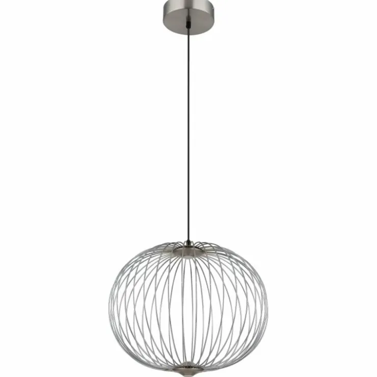 Luminaires Globo Lighting Éclairage Led|Galway Suspension LED Nickel mat, 1 lumière