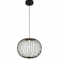 Luminaires Globo Lighting Éclairage Led|Galway Suspension LED Noir, 1 lumière
