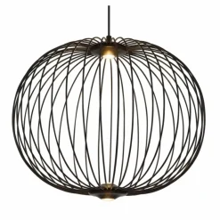 Luminaires Globo Lighting Éclairage Led|Galway Suspension LED Noir, 1 lumière