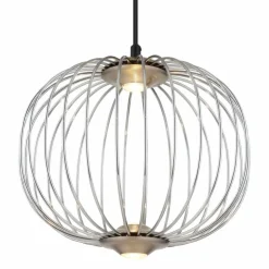 Luminaires Globo Lighting Éclairage Led|Galway Suspension LED Nickel mat, 1 lumière