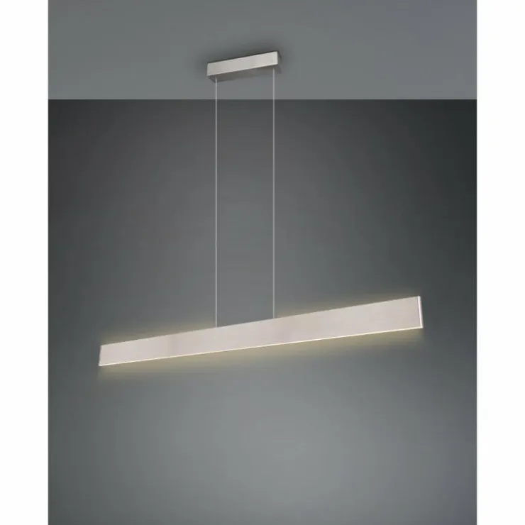 Luminaires Trio Éclairage Led|Galway Suspension LED Nickel mat, 1 lumière