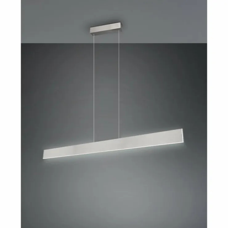 Luminaires Trio Éclairage Led|Galway Suspension LED Nickel mat, 1 lumière