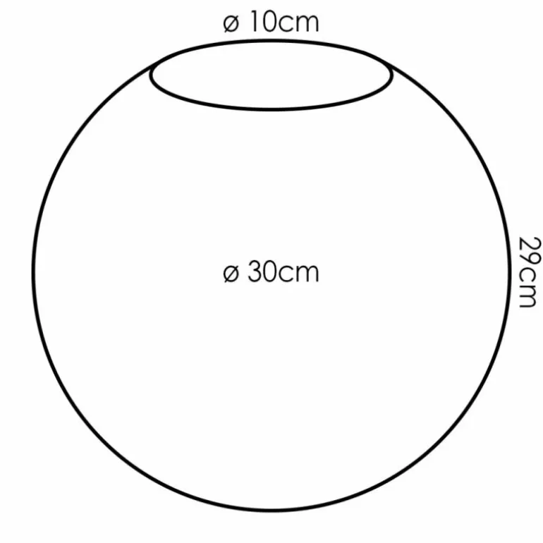 Gastor Verre de rechange 30 cm Clair, Fumé