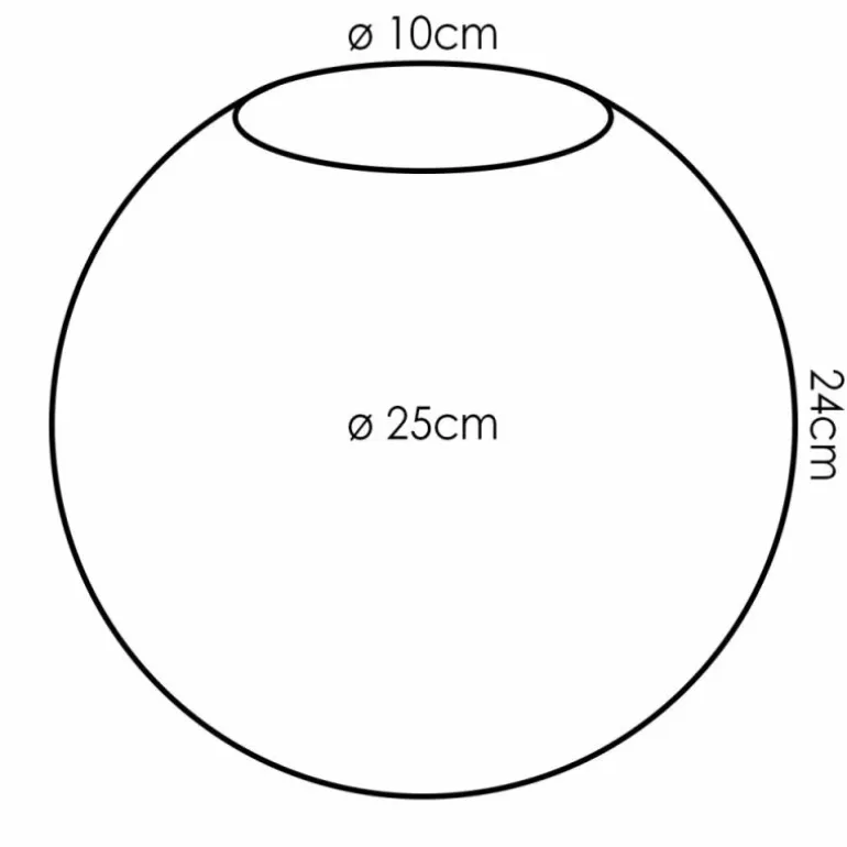 Gastor Verre de rechange 25 cm Cuivré