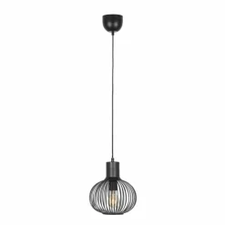 Luminaires Trio Suspensions|GILA Suspension Noir, 1 lumière