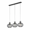 Luminaires Trio Suspensions|GILA Suspension Noir, 3 lumières