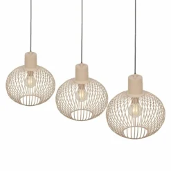 Luminaires Trio Suspensions|GILA Suspension Beige, 3 lumières