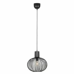 Luminaires Trio Suspensions|GILA Suspension Noir, 1 lumière