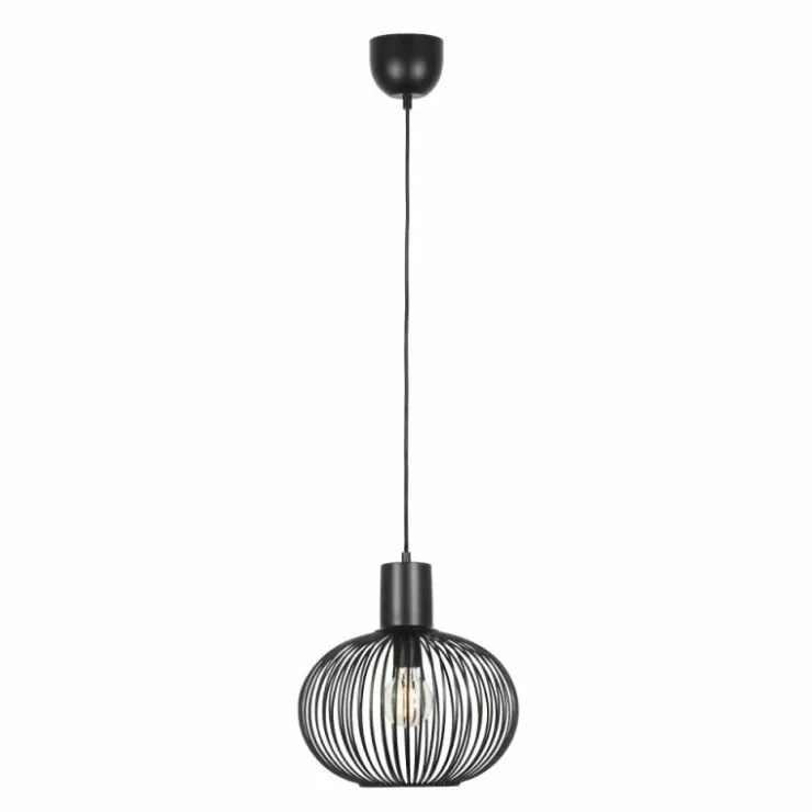 Luminaires Trio Suspensions|GILA Suspension Noir, 1 lumière
