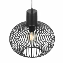 Luminaires Trio Suspensions|GILA Suspension Noir, 1 lumière