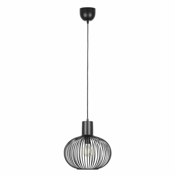 Luminaires Trio Suspensions|GILA Suspension Noir, 1 lumière