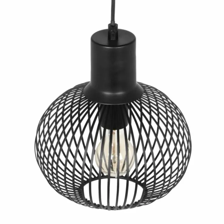 Luminaires Trio Suspensions|GILA Suspension Noir, 1 lumière