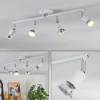 hofstein Spots Et Projecteurs|Gjedso Plafonnier, Spot de plafond LED Chrome, Blanc, 4 lumières