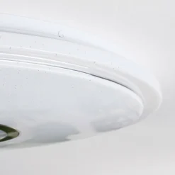 Gjevninge Plafonnier LED Argenté, Blanc, 1 lumière, Télécommandes