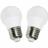Globo Lot de 2 LED E27 6 watt 550 lumen 4000 kelvin