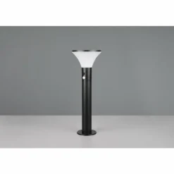 Gorda Lampadaire d'extérieur Luminaires Reality LED Noir, 1 lumière, Détecteur de mouvement