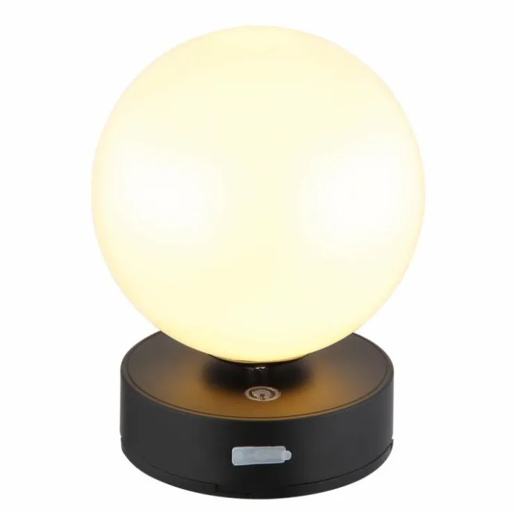 Luminaires Globo Lighting Éclairage Led|Grada Lampe à poser LED Noir, 1 lumière