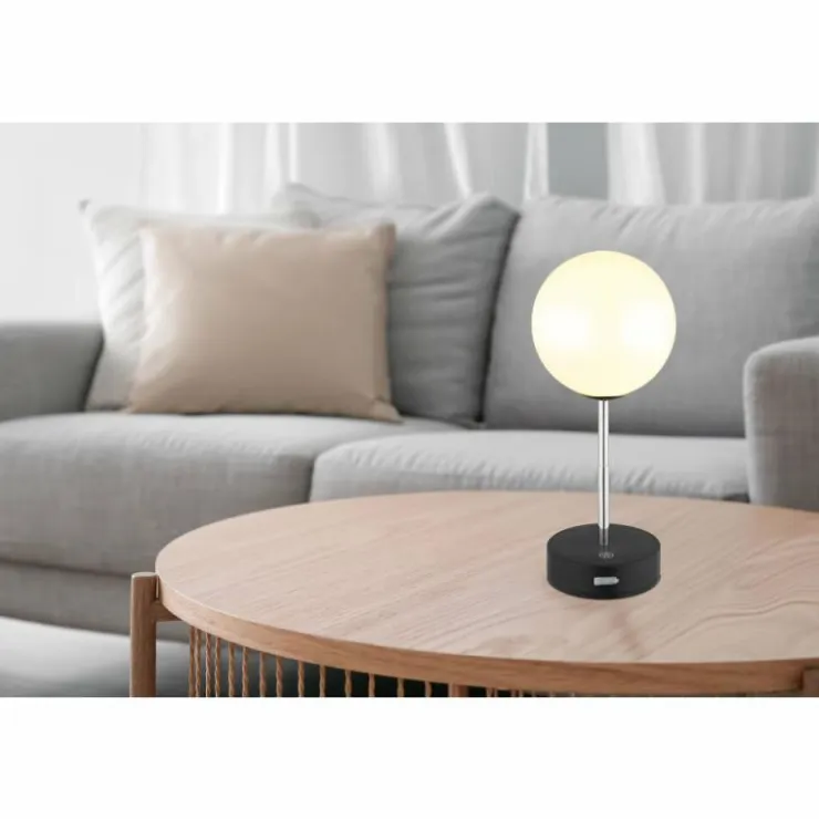 Luminaires Globo Lighting Éclairage Led|Grada Lampe à poser LED Noir, 1 lumière
