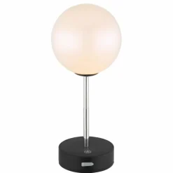 Luminaires Globo Lighting Éclairage Led|Grada Lampe à poser LED Noir, 1 lumière