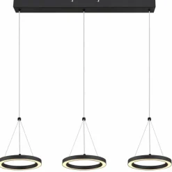 Luminaires Globo Lighting Suspensions|Grenvix Suspension LED Noir, 1 lumière