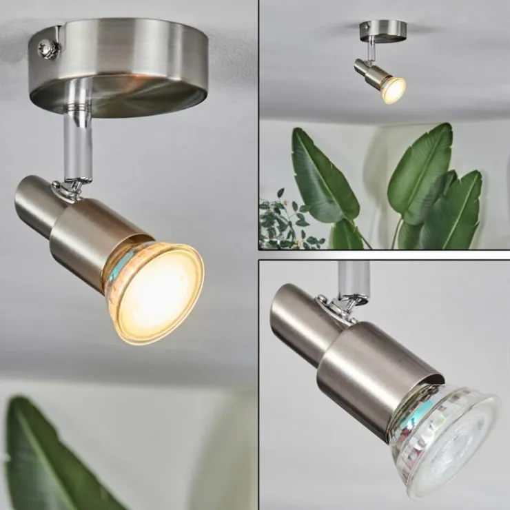 Luminaires Trio Spots Et Projecteurs|Gropptorp Plafonnier, Spot de plafond Nickel mat, 1 lumière