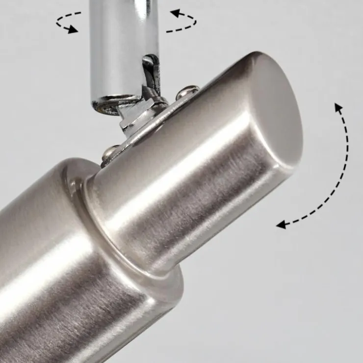 Luminaires Trio Spots Et Projecteurs|Gropptorp Plafonnier, Spot de plafond Nickel mat, 1 lumière