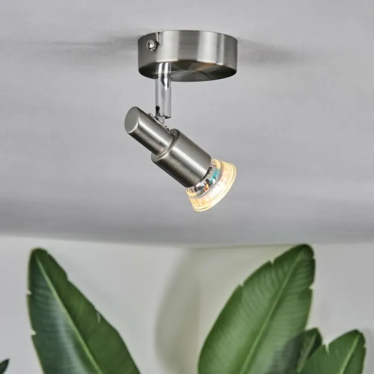 Luminaires Trio Spots Et Projecteurs|Gropptorp Plafonnier, Spot de plafond Nickel mat, 1 lumière