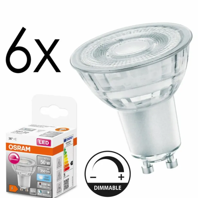 GU10 LED 4.7 Watt blanc neutre dimmable 350 Lumen