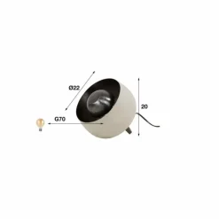 hofstein Lampes À Poser|Guedixe Lampadaire, Lampe à poser Gris, 1 lumière