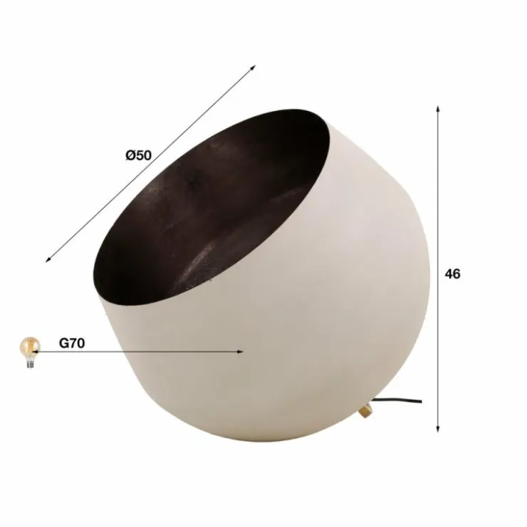 hofstein Lampes À Poser|Guedixe Lampadaire, Lampe à poser Gris, 1 lumière