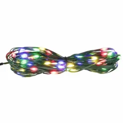 Guirlande Globo LED Vert, 100 lumières, Changeur de couleurs