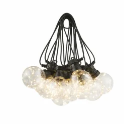 Guirlande Globo ALMAGA LED Noir, 10 lumières