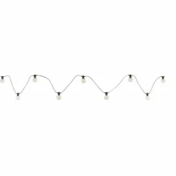 Guirlande Globo ALMAGA LED Noir, 10 lumières