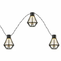 Guirlande Globo LED Noir, 10 lumières