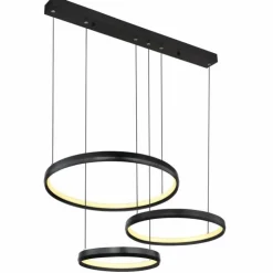 Luminaires Globo Lighting Suspensions|HALLI Suspension LED Noir, 1 lumière