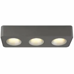Luminaires Globo Lighting Éclairage Led|Hangarau Plafonnier LED Gris, 1 lumière