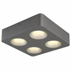 Luminaires Globo Lighting Éclairage Led|Hangarau Plafonnier LED Gris, 1 lumière