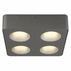 Luminaires Globo Lighting Éclairage Led|Hangarau Plafonnier LED Gris, 1 lumière