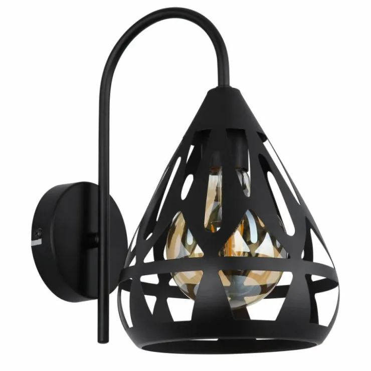 Luminaires Globo Lighting Appliques|Hassan Applique murale Noir, 1 lumière