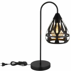 Luminaires Globo Lighting Lampes À Poser|Hassan Lampe à poser Noir, 1 lumière